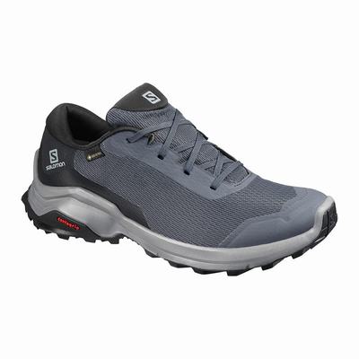 Női Salomon X REVEAL GORE-TEX Túracipő SA4360257 Sötét Kék/Fekete